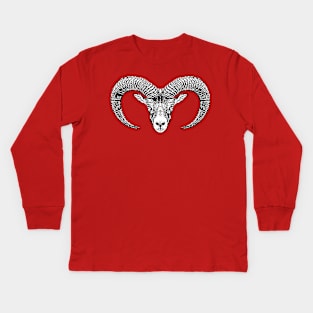 Bighorn Sheep Kids Long Sleeve T-Shirt